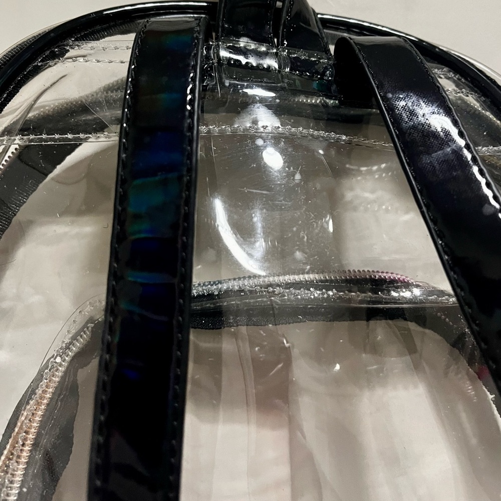 Clear Small Backpack With Colored Zipper - image 4